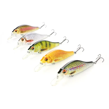 

5 Color 4.3"/21.9g Big Bionic Crankbait Lifelike Fishing Lure Unique Body texture Fish Bait Hard Wobbler Tackle pesca HML11C