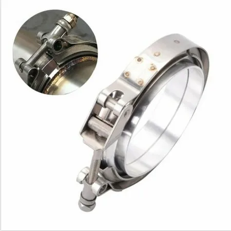 

3" Car Exhaust Pipe Clamp Clip Stainless Steel Flat Flange for Turbo Intake Pipe
