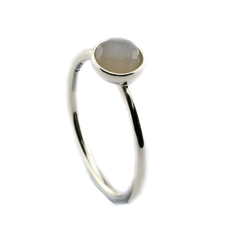 

Authentic 925 Sterling Silver Rings June Droplet Grey Moonstone Ring for Women Gift Wedding Jewelry Sterling-Silver-Jewelry