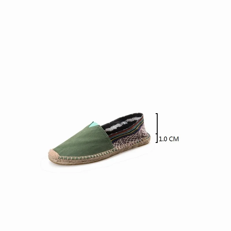 HANSCHIC 2017 New Arrival Green Retro Comfortable Simple Design Ladies Womens Casual Espadrilles Shoes for Female Unisex 101410 (8)