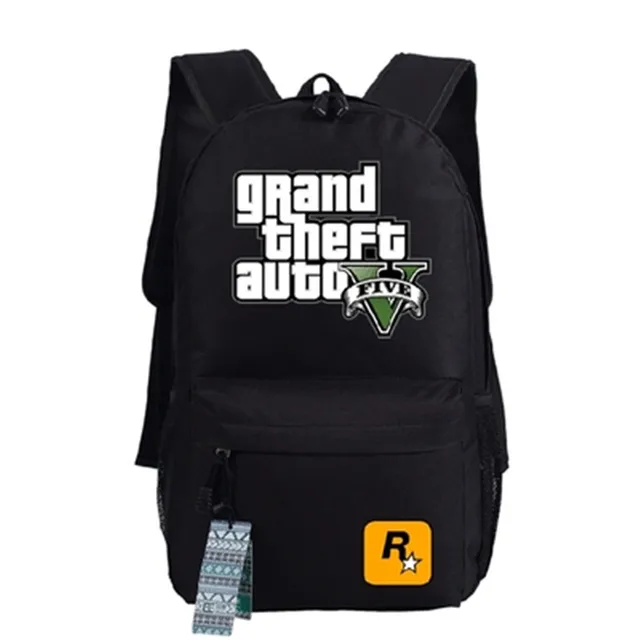 Game Grand Theft Auto GTA5 Backpack School Bag Boys Girls Cosplay Gift