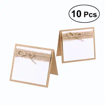 

10pcs Guest Name Mark Table Place Cards Message Greeting Card Event Seating Card Wedding Party Table Decoration