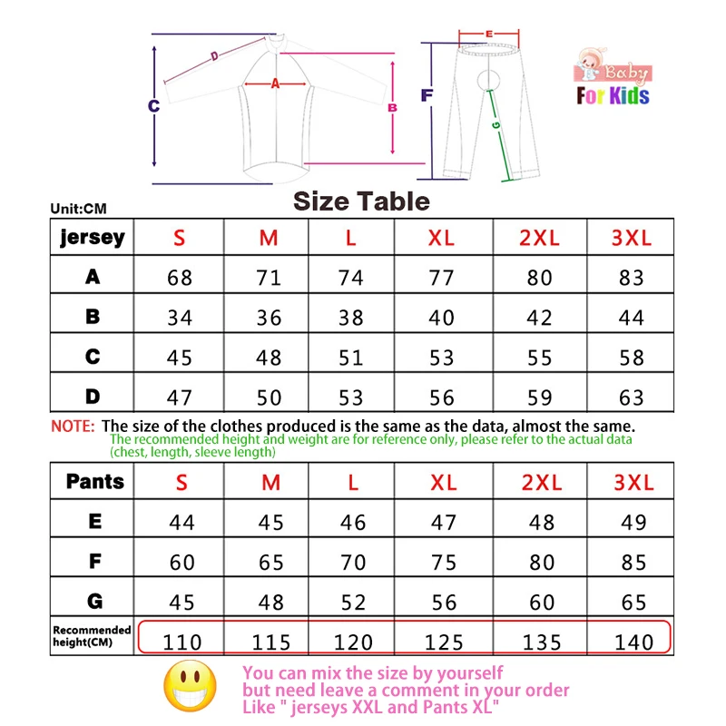 Kids Winter Thermal Fleece Set Cycling Clothes Boys Jersey Suit Sport Riding Bike MTB Children Clothing Long Pants Warm Set