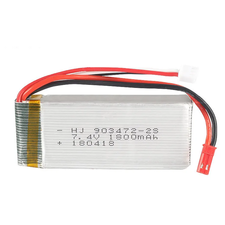 1 2 шт. 7,4 В 1800 мАч 25C Max 50C T или JST Plug 2S Lipo батарея для Wltoys L959 L969 L979 L202 L212 HQ 955 RC Автомобильная лодка Квадрокоптер