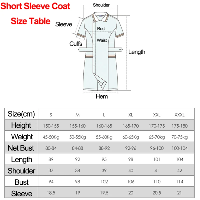 Больничные медицинские медсестры Рабочая форма лето с короткими рукавами лацкан воротник аптека хирургия салон красоты Комбинезоны