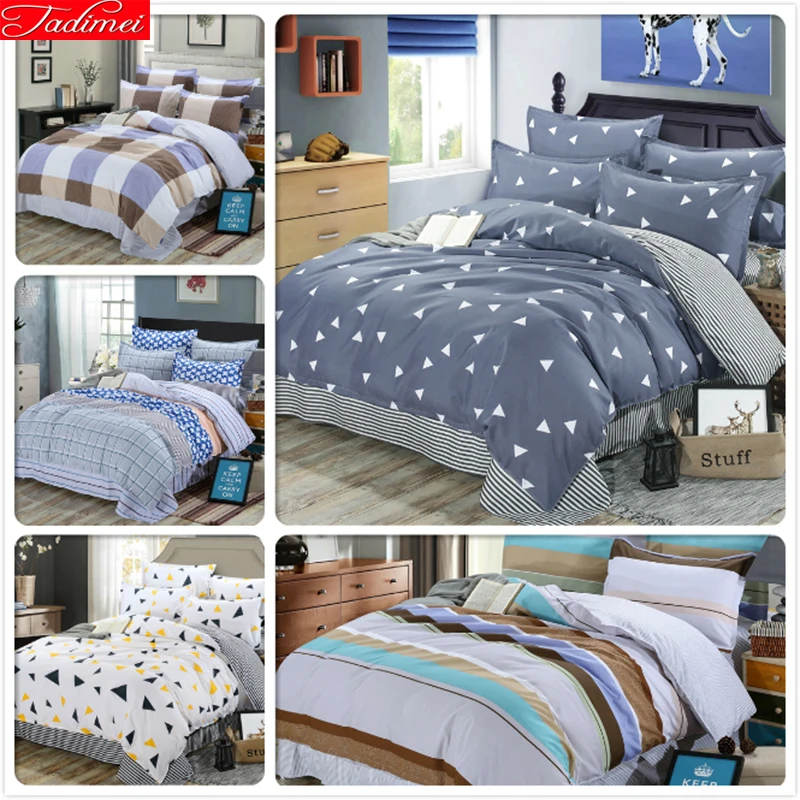 Full Big Size King Queen Twin Single Duvet Cover 3 4 Pcs Bedding