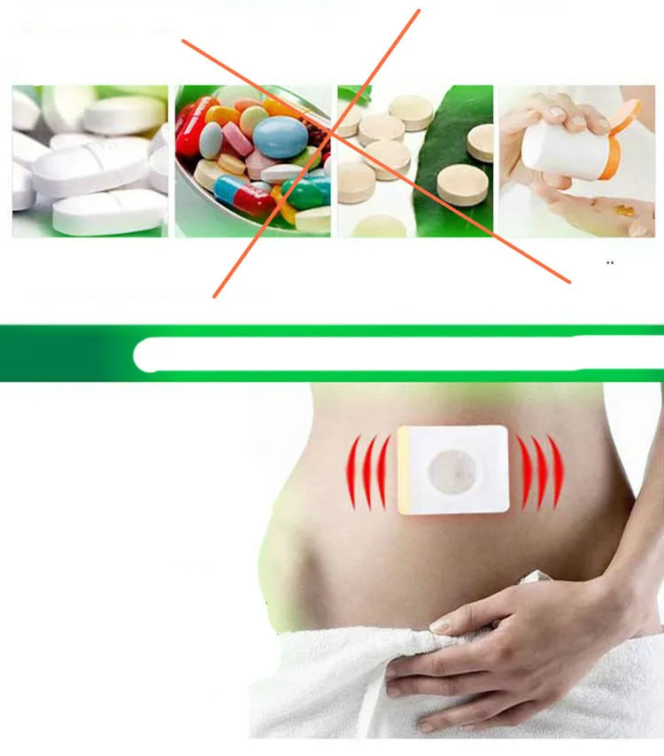 

New item arrival 1lot=40pcs Traditional Chinese Medicine navel stick Slim patch Lose weight plaster magnet navel sticker