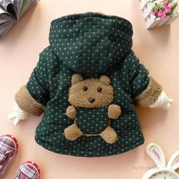

Free shipping Winter plush baby boys and girls padded coat jacket Children's COAT baby jacket girl's coat