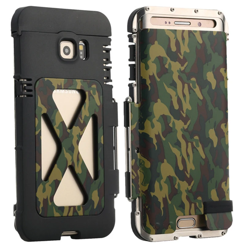 100% New King Iron Man Stainless Steel Metal Shockproof Flip Case Back Cover For Samsung Galaxy S6 S7 S7 Edge iPhone 6 6S