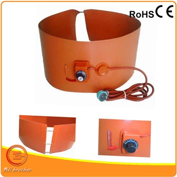 

1740 x 250 mm 220v 1000 w silicone drum heater ,oil drum heating band with Dia temperature controller