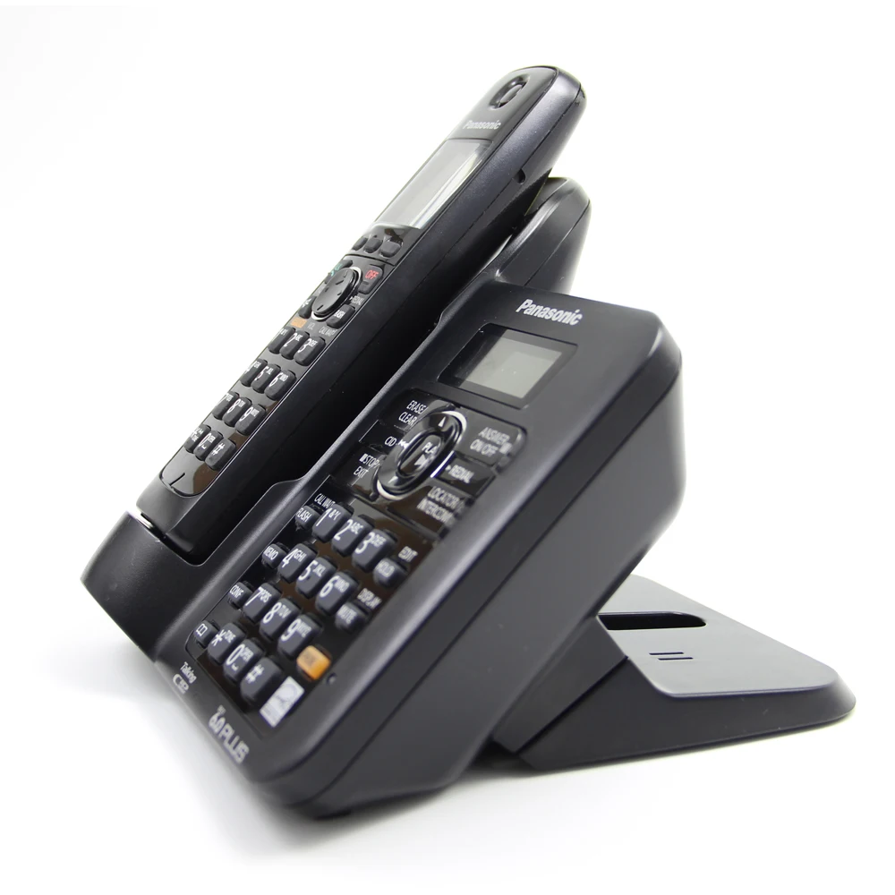 1 трубки KX TG6641B DECT 6 0 цифровой беспроводной телефон черный с автоответчиком