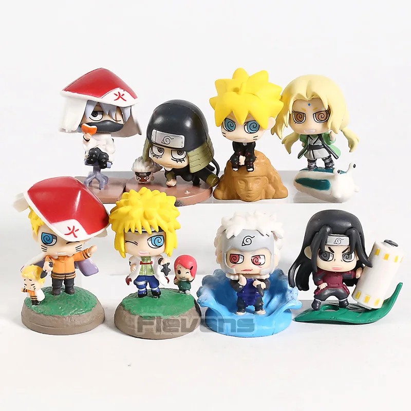 

Boruto: Naruto Next Generations Shodai Senju Hiruzen Minato Tsunade Kakashi Naruto Boruto Mini PVC Figures Toys 8pcs/set