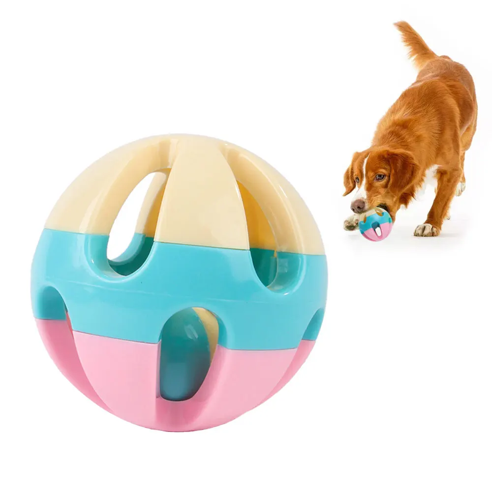 

1Pcs Pet Birds Toy Colorful Birds Ball with Bells For Budgies Cockatiels Rabbits Cats Dogs