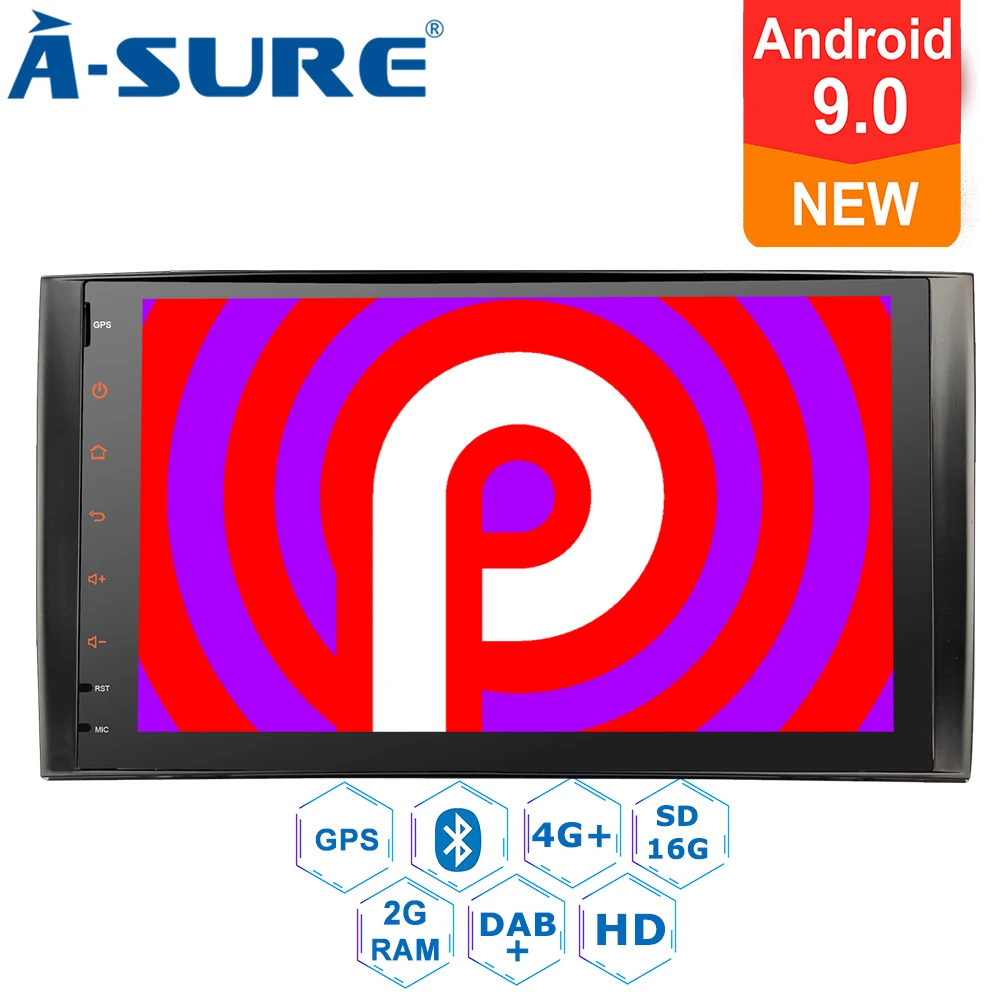 

A-Sure 1 Din 9'' Quad Core Android 9.0 Car Auto Radio GPS DVD Player Stereo For Mercedes-Benz A/B Sprinter Vito Viano VW Crafte