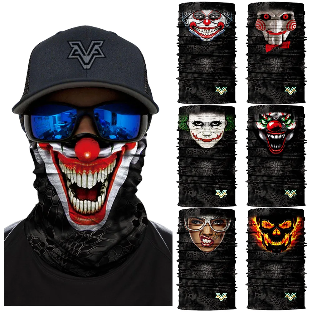 Маска для лица Dark Joker волшебный шарф с черепом улицы повязка на голову рыбалки