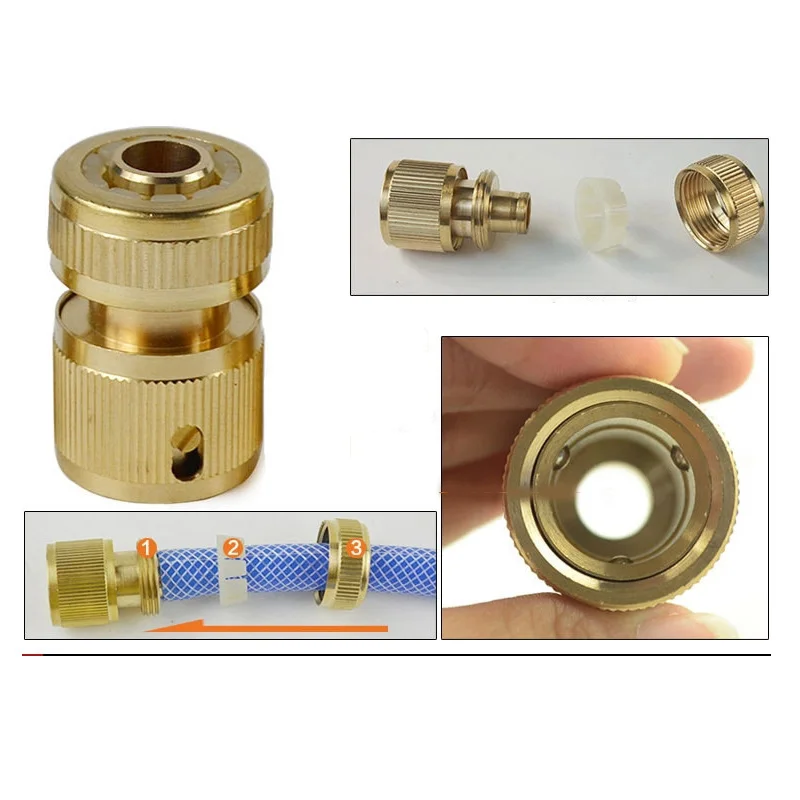 1/2 inch Garden Water Hose Pipe Joint Household Car Washing Water Gun