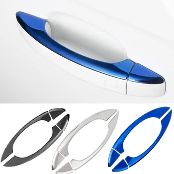 

For Audi A4 B9 A5 Q5 Q3 Stainless Steel Trim Door Handle Cover Decorative Exterior Door Stickers Sequins Car Accessories