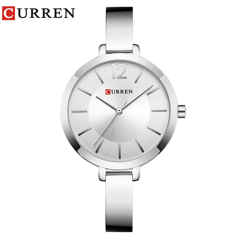 

CURREN Women's Fashion Luxury Brand Casual Ornamentation Quartz Wristwatches Ladies Stainless Steel Clocks