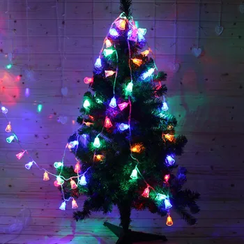 

LED Bell String Lights Waterproof for Holiday Christmas New Year Wedding Gardens Lawns Patios Indoor Outdoor for Fun Toy