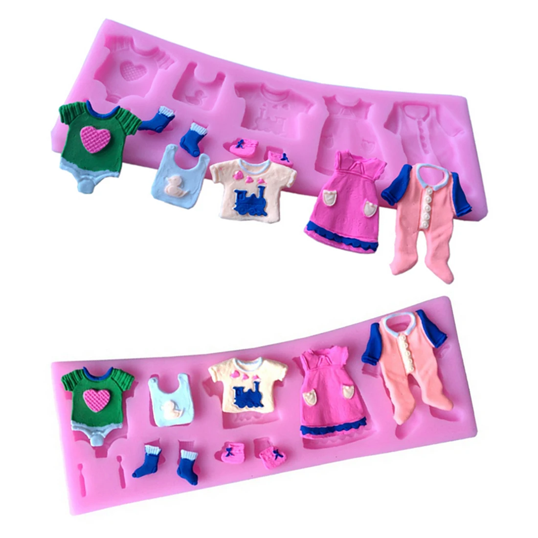 

Silicone Pants Mould Fondant Kitchen Cake Decorating Mold for Chocolate Baking Tools 3D Baby Clothes Shower DIY