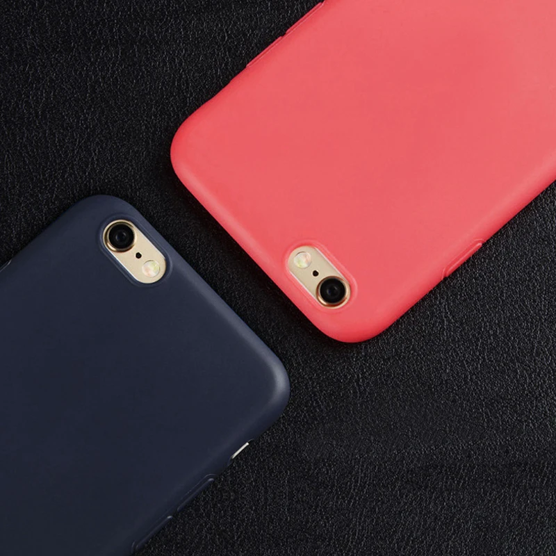 Чехол для телефона LACK карамельный цвет iphone 6 6S SE модный милый простой однотонный