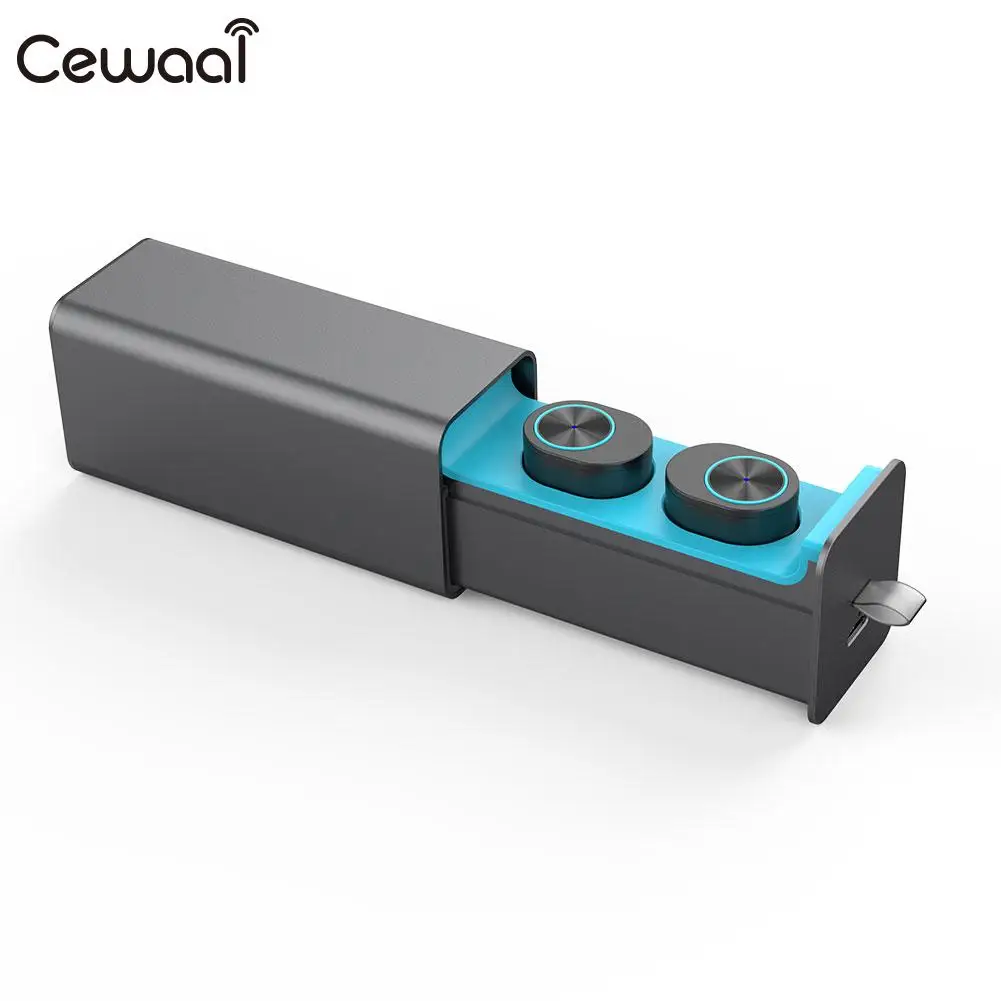 

Cewaal Dual TWS Running Wireless Bluetooth Headphone Earbud Wireless Bluetooth Stereo Earset Universal Headset