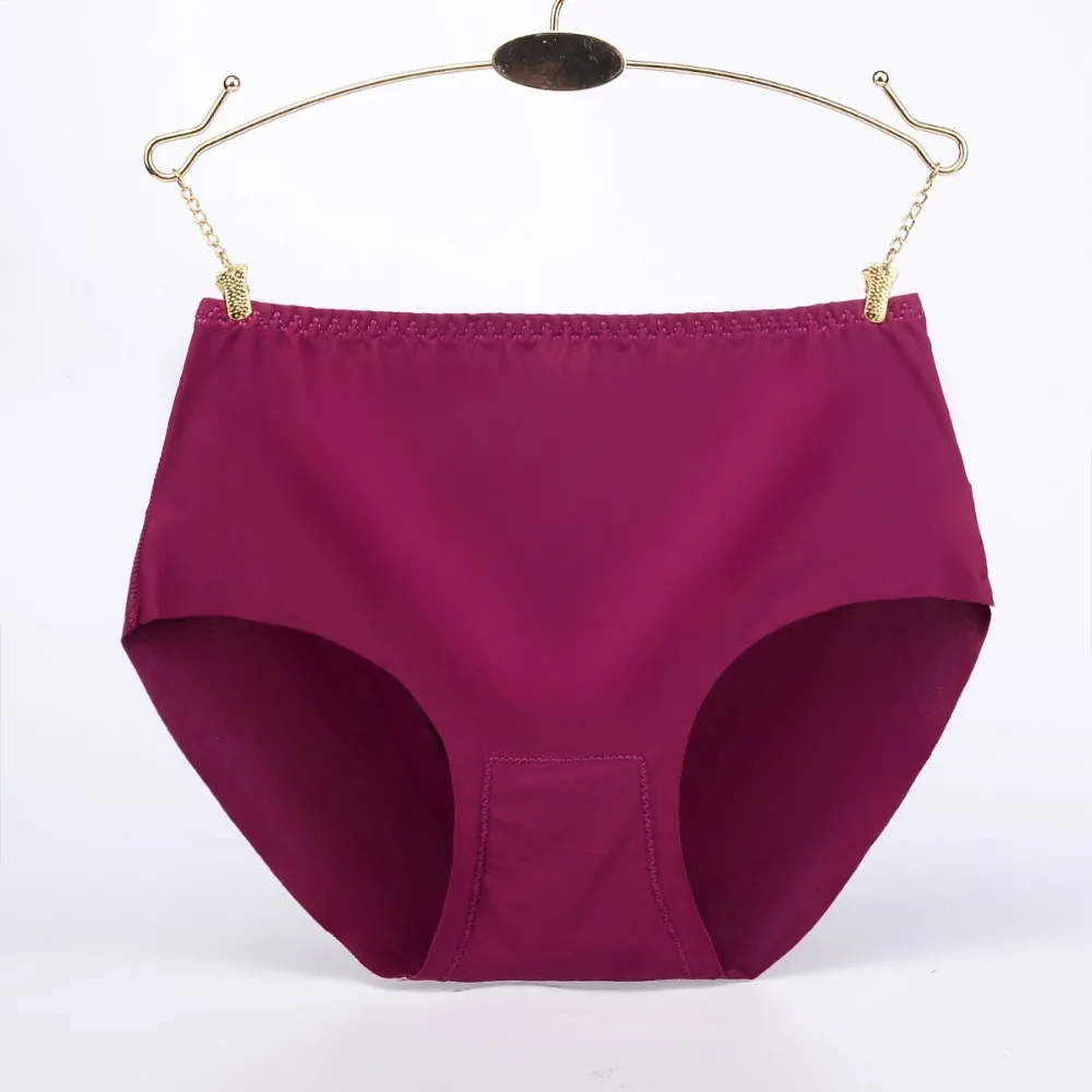 Женские бесшовные трусики KJA220 Шелковистые со средней талией Ondergoed Dames Slips|dames slip|silk