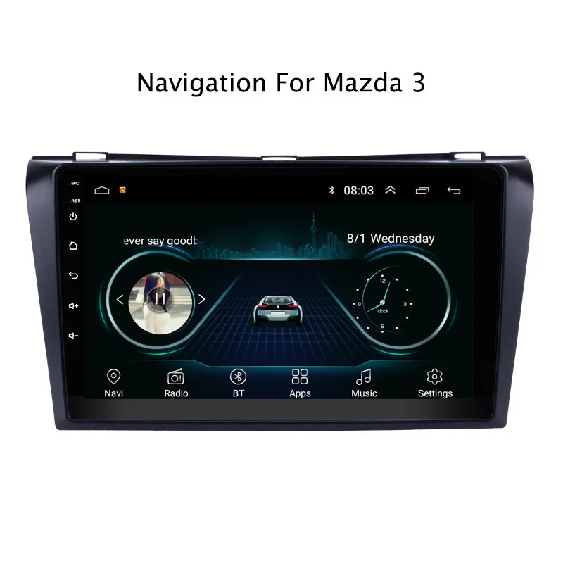 

NaviTopia 3G RAM Android 8.1 Car Radio Stereo Video Player For Mazda 3 2006-2012 With GPS/Bluetooth/WIFI/USB/3G