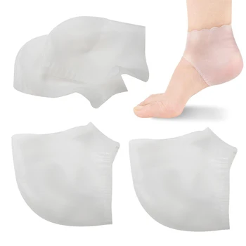 

2 Pcs / pair Silicone Hydrating Gel Hook Socks Antislip Maintenance Cracked Foot Skin Care Protectors Foot Care Tool