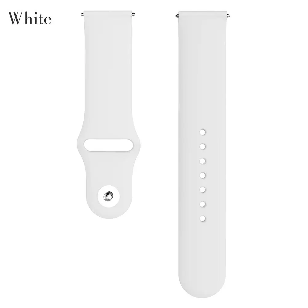 Цветной ремешок на запястье для POLAR Vantage M Smartwatch браслет на запястье Сменные аксессуары силиконовый ремешок - Цвет: White