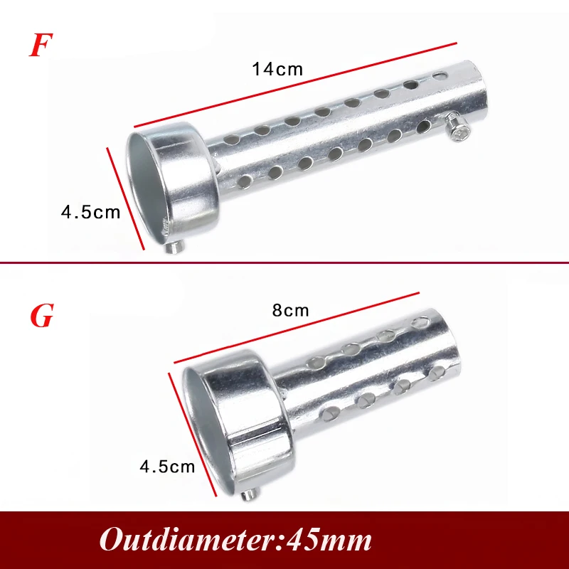 Универсальный глушитель выхлопной трубы мотоцикла регулируемый глушитель дБ убийца outdieter 35 мм 42 мм 45 мм 48 мм 60 мм для мотогонок
