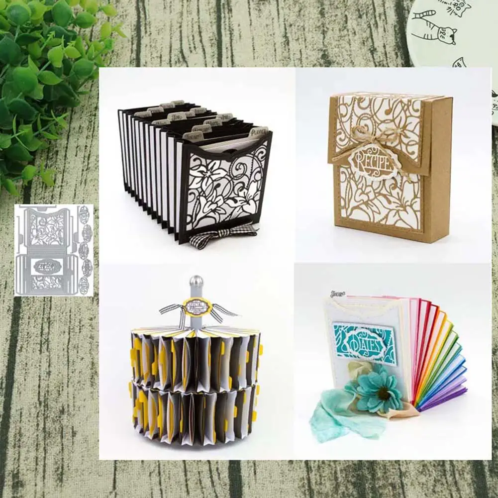 

Book Album Cover Decor Metal Cutting Dies DIY Scrapbooking Paper Cards Stencil
