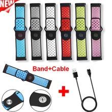 2 в 1 COMLYO силиконовый ремешок для часов сменный ремешок для Garmin vivoactive HR Watch Band+ кабель для Garmin vivoactive HR зарядное устройство