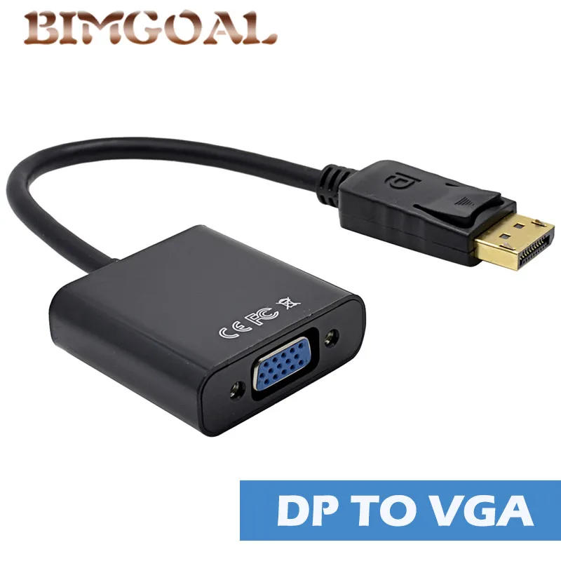 

New Hot Professional 1080P Display Port DP to VGA Female Converter Adapter Display Port Connectors Cable v1.1