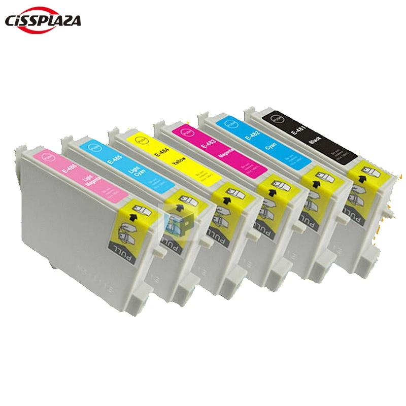 

CISSPLAZA 12pcs Compatible ink cartridge for EPSON R200,R220,R300,R300M,R320,R340,RX500,RX600,RX620,RX640 t0481 - t0486