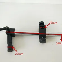 Лучший 1 комплект микроскопа стрелы набор Dia25mm тяжелый Универсальный-ось регулируемый металлический рычаг для видео промышленности микроскоп
