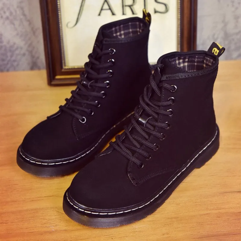 COOTELILI Winter Boots Women Ankle Boots Female Fashion Suede Leather Platform Woman Shoes Plus Size Shoes For Women 35-40 (6)