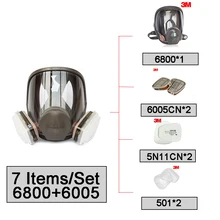 3 м 6800+ 6005 уход за кожей лица из многоразового респиратора защитный фильтр дыхательной органических газов и паров/формальдегид LT0417