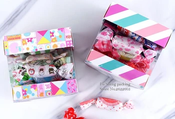 

10*10.2*7cm Clear Transparent window candy Cookie box.Chocolates Plastic packing box,Sugar Carton Gift Boxes 100pcs/lot