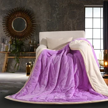 

Fleece Blanket Warm Soft Raschel Blankets Double Layer Throw on Sofa Bed Plane Plaids Printing Bedspreads Home Textile