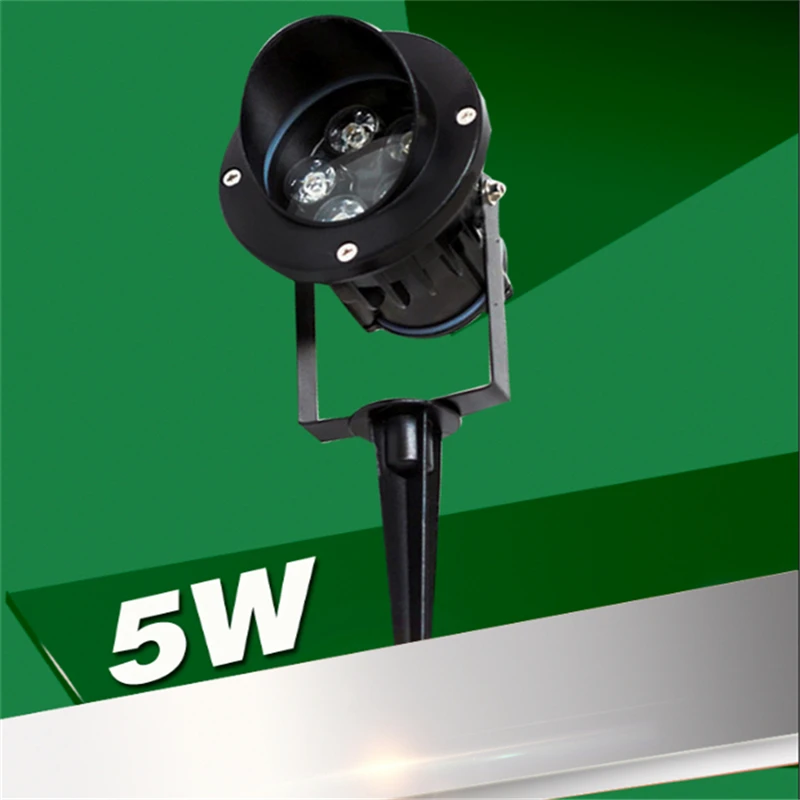 Goedkoop Spike model IP65 Outdoor led spot lamp voor tuin, park, bomen, afforest, landschap, 100 240 v input 5 w hoge helderheid spot light