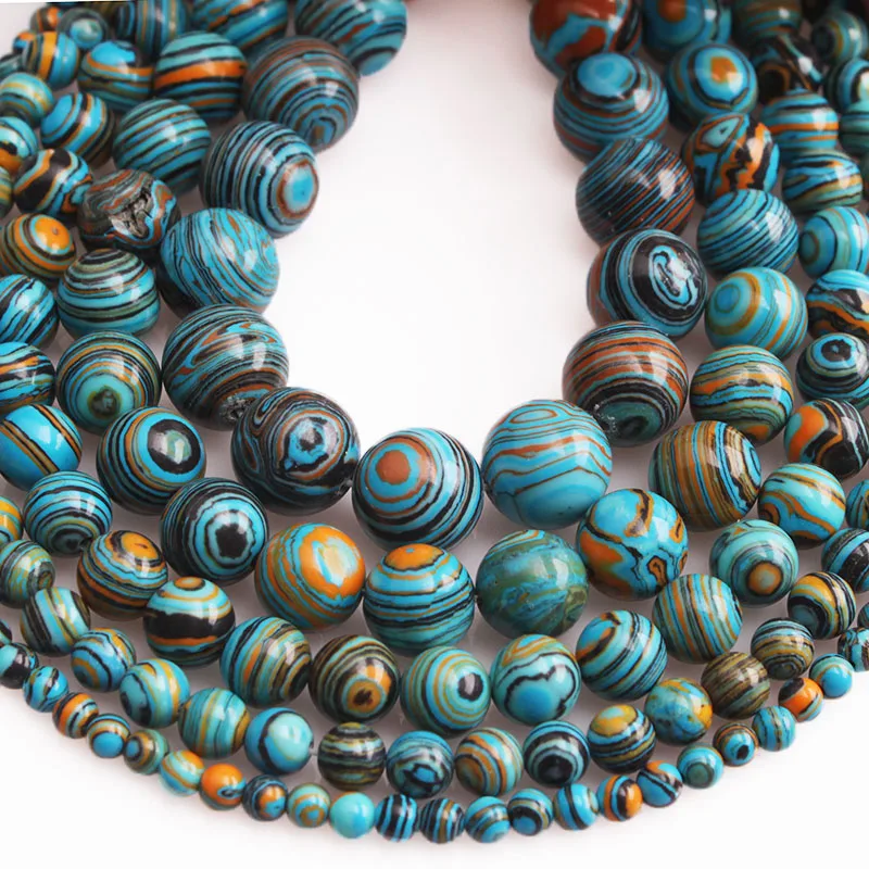 Malachite-Peacock-Stone-Round-beads-4-6-8-10-12MM-Loose (1)