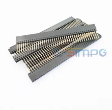 5 pces 2.54mm pc104 encabeçamento fêmea 1*40 pinos único empilhável escudo fêmea rohs encabeçamento banhado a ouro ph8.5 + 2.5mm
