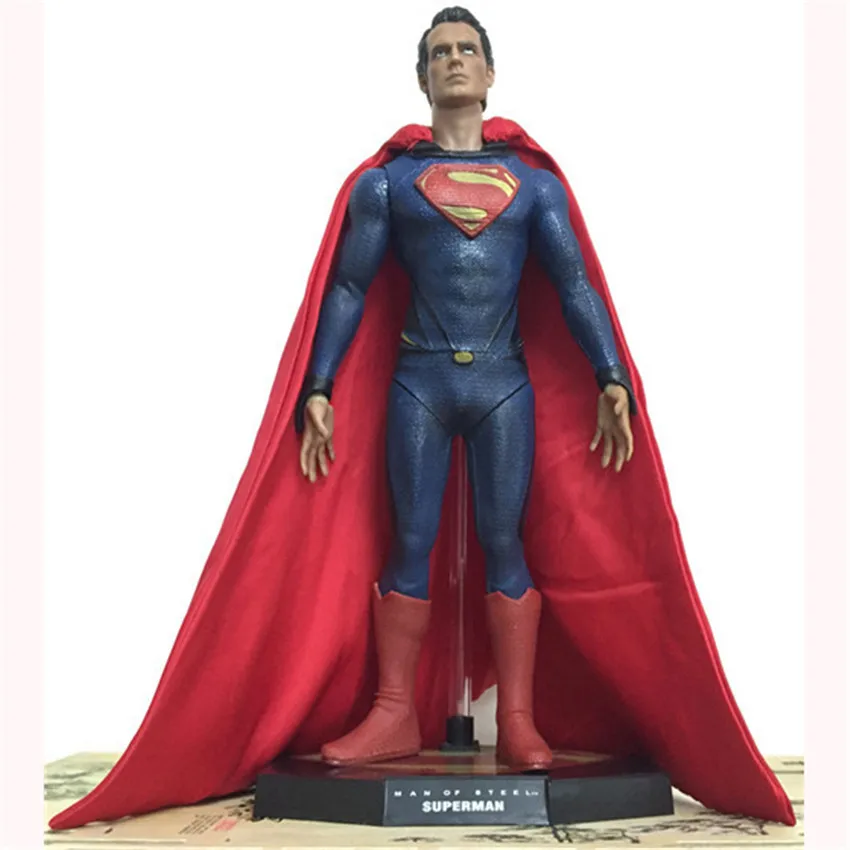 

25cm Hot Model Dolls Superman Action Comics Movie Edition PVC Action Figure Collectible Model Toys