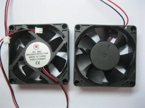 Baumaterialien Nett 1 Stücke Bürstenlosen Dc Lüfter 7 Klinge 24 V 7025 S 70x70x25mm 2 Drähte GläNzend Heizung, Kühlung & Lüftung