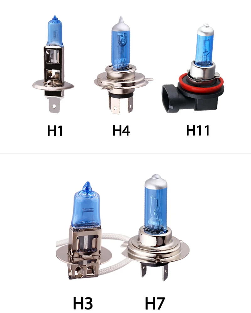 Лампочки h7 галогеновые лампы н4 Супер яркие галогенные лампы H1 H3 H4 H7 H8 H9 H11 9005 HB3 9006 HB4 100 W 6000 K фар автомобиля Противотуманные фары лампы Белый парковка