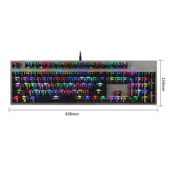 Механическая клавиатура Kailh переключатель USB Проводная RGB подсветка 104 клавиш для игр GDeals