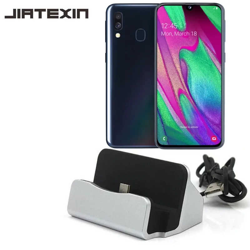 

JIATEXIN For Samsung Galaxy A20/A30 Desktop Data Sync Type-C USB Cable Dock Station For Samsung Galaxy A40/A50 Type C Adapter