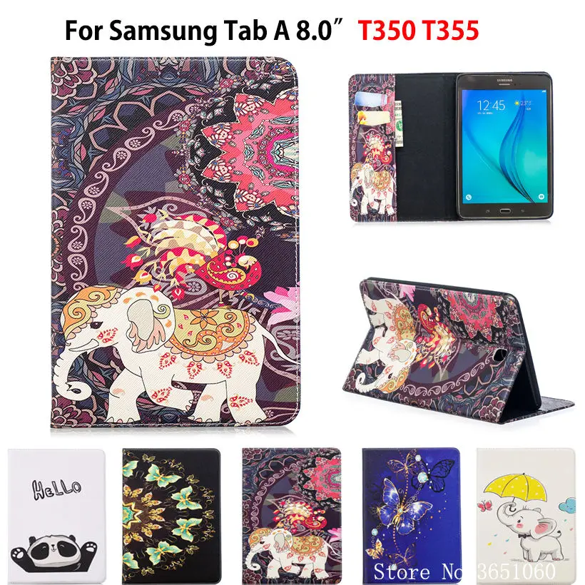 Флип чехол для Samsung Galaxy Tab A 8 0 дюйма T350 T355 P350 P355|Чехлы планшетов и электронных книг|