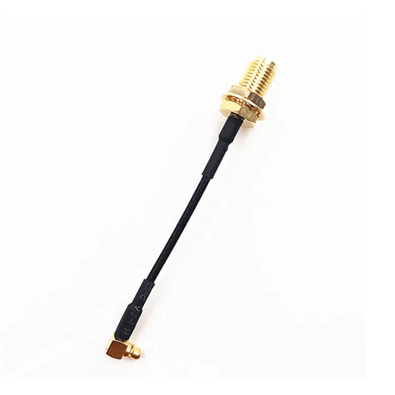 

1pc Video Transmitter Antenna Extension VTX MMCX Angle to SMA RP-SMA Female Adapter Connector Cable 100mm RC Accessories DIY